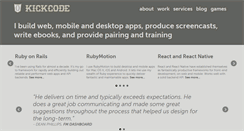 Desktop Screenshot of kickcode.com