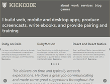 Tablet Screenshot of kickcode.com
